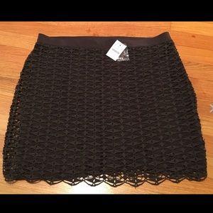J.Crew Merino Lace Olive Green Skirt Large NWT
